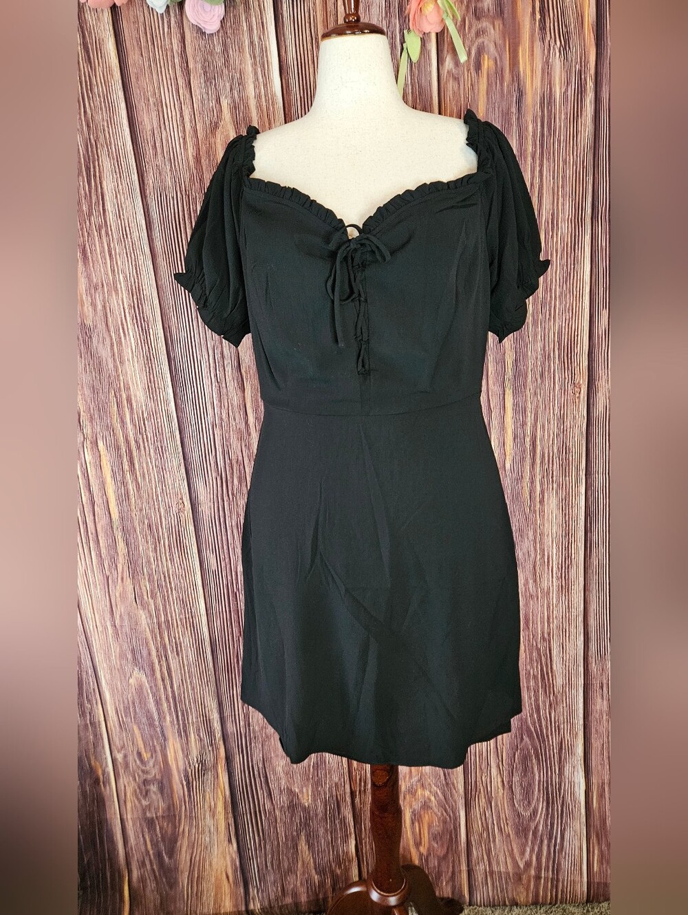 NWT Cuty Chic Puff Love Ruffle Trim Mini Dress Plus Size 16W